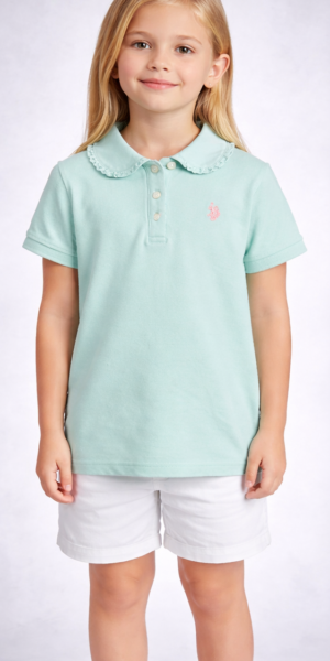 U.S. Polo Assn. Kids Frill Collar Polo